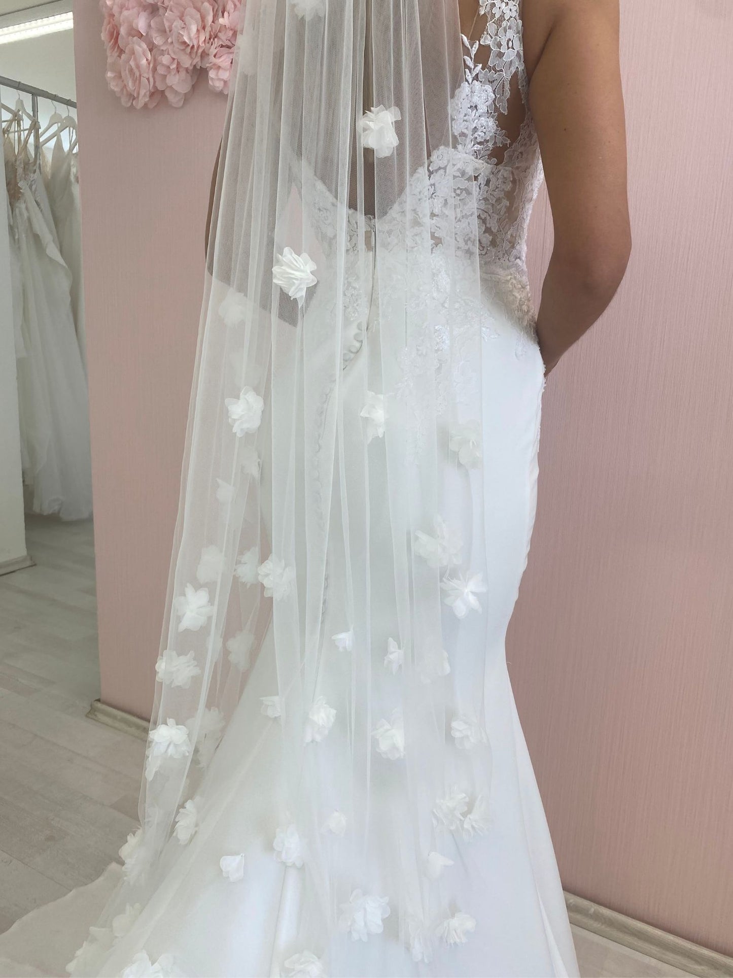 Always & Forever - Voile de mariée brodé à un niveau