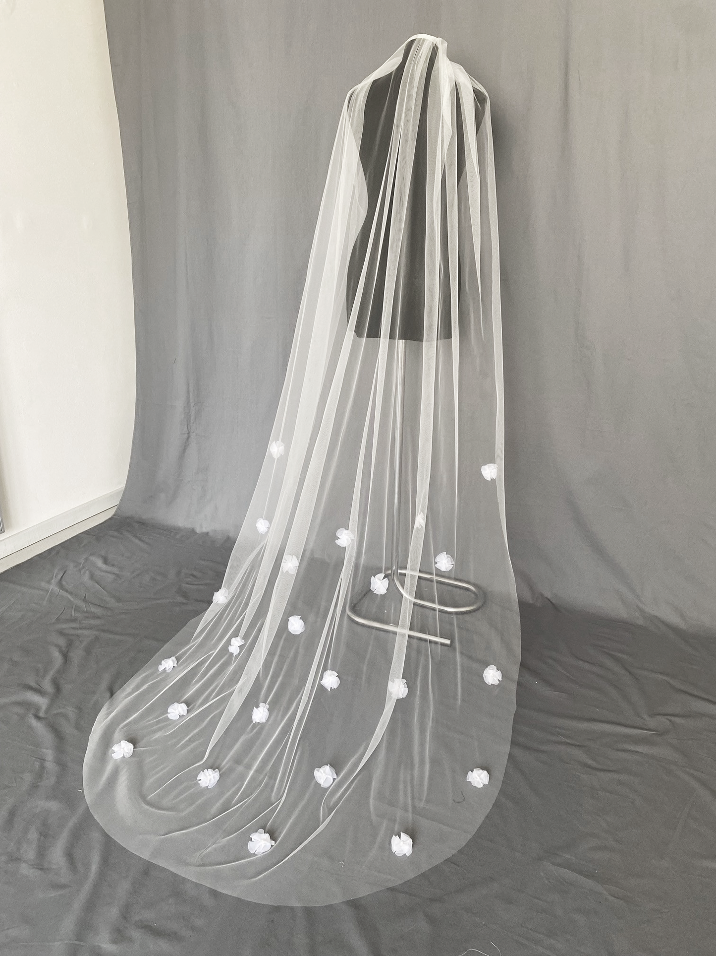 Always & Forever - Voile de mariée brodé à un niveau