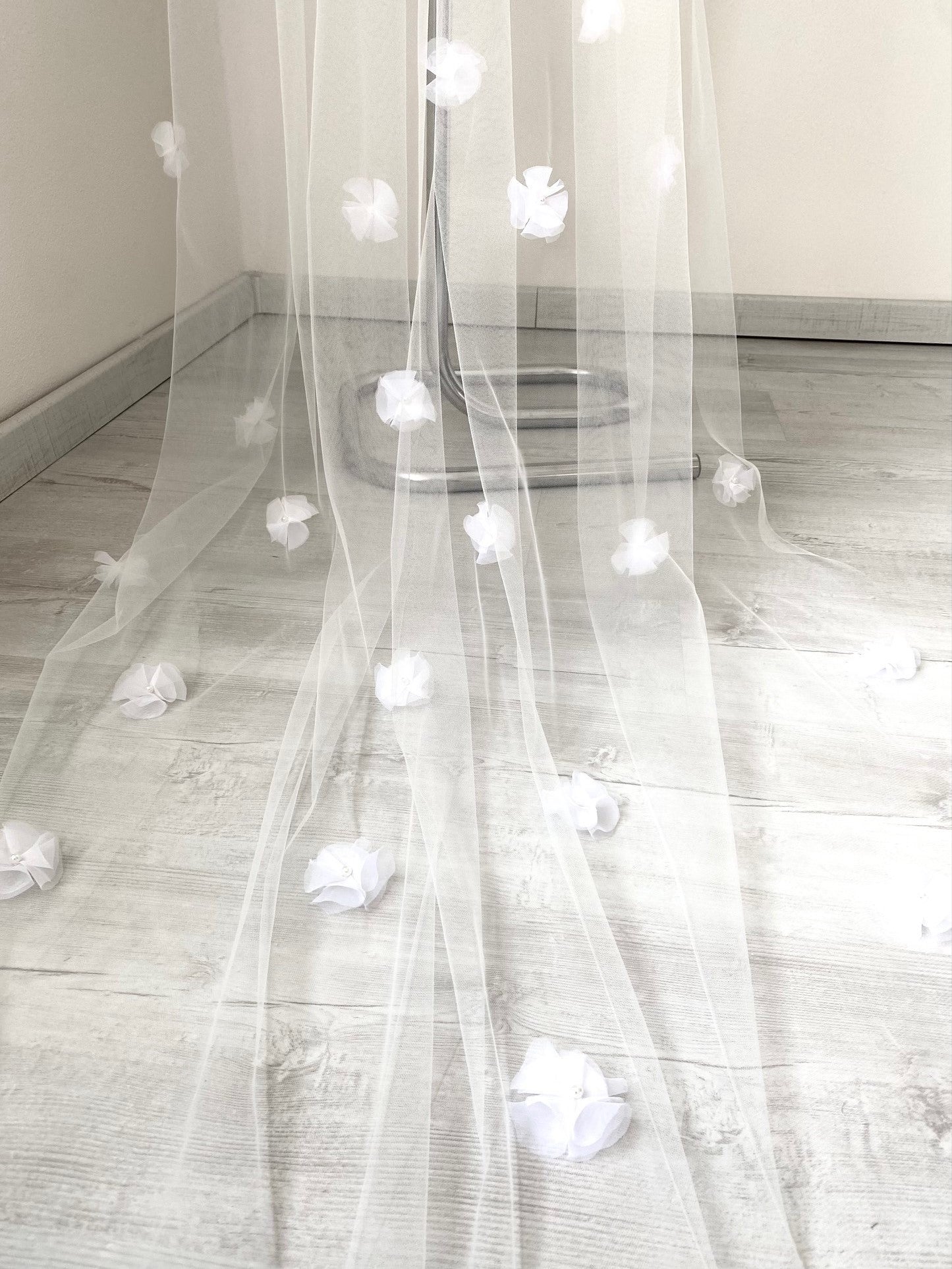 Always & Forever - Voile de mariée brodé à un niveau