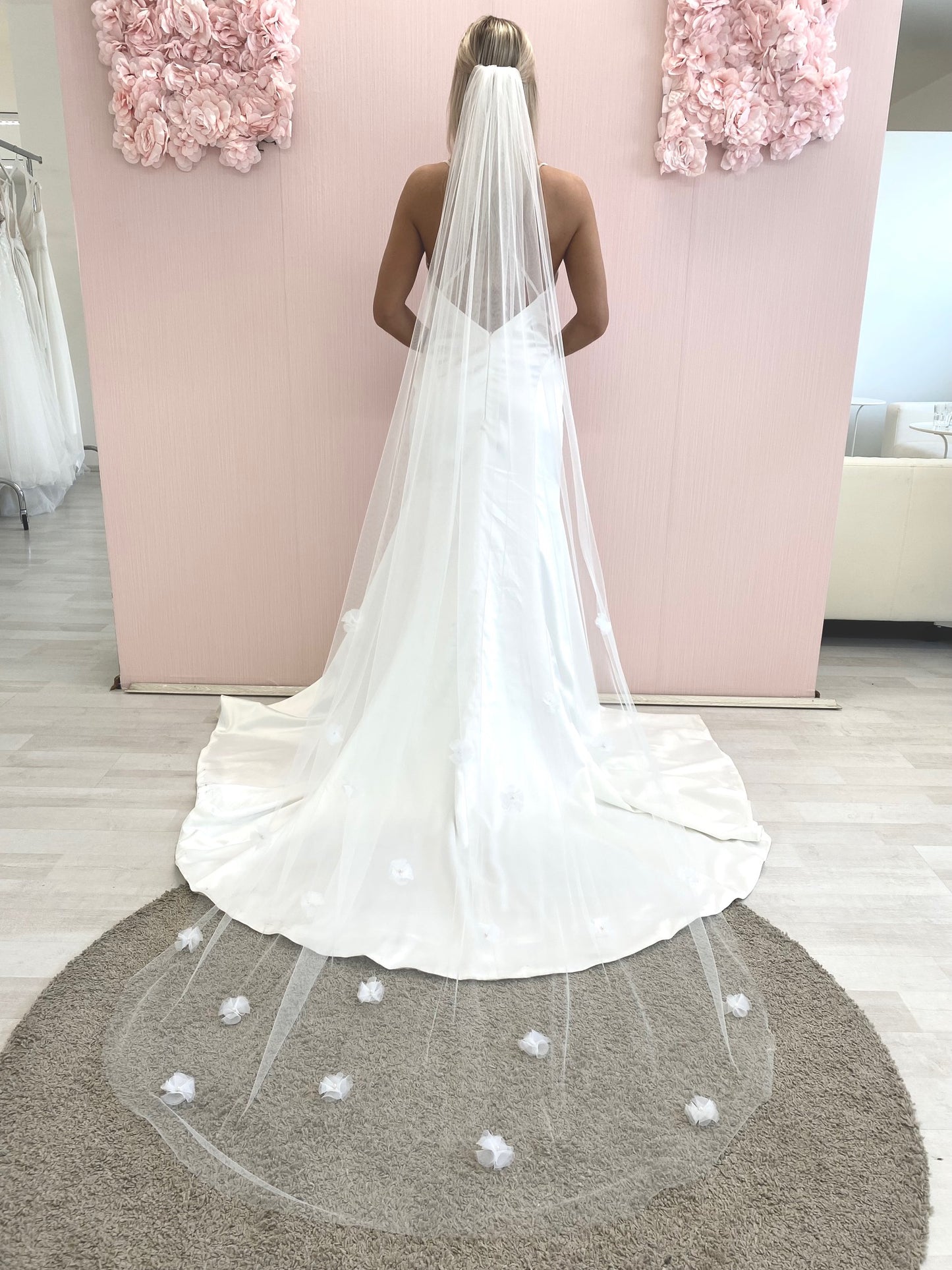 Always & Forever - Voile de mariée brodé à un niveau