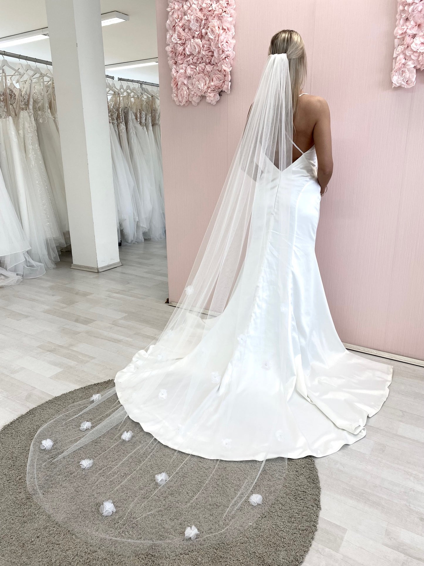 Always & Forever - Voile de mariée brodé à un niveau