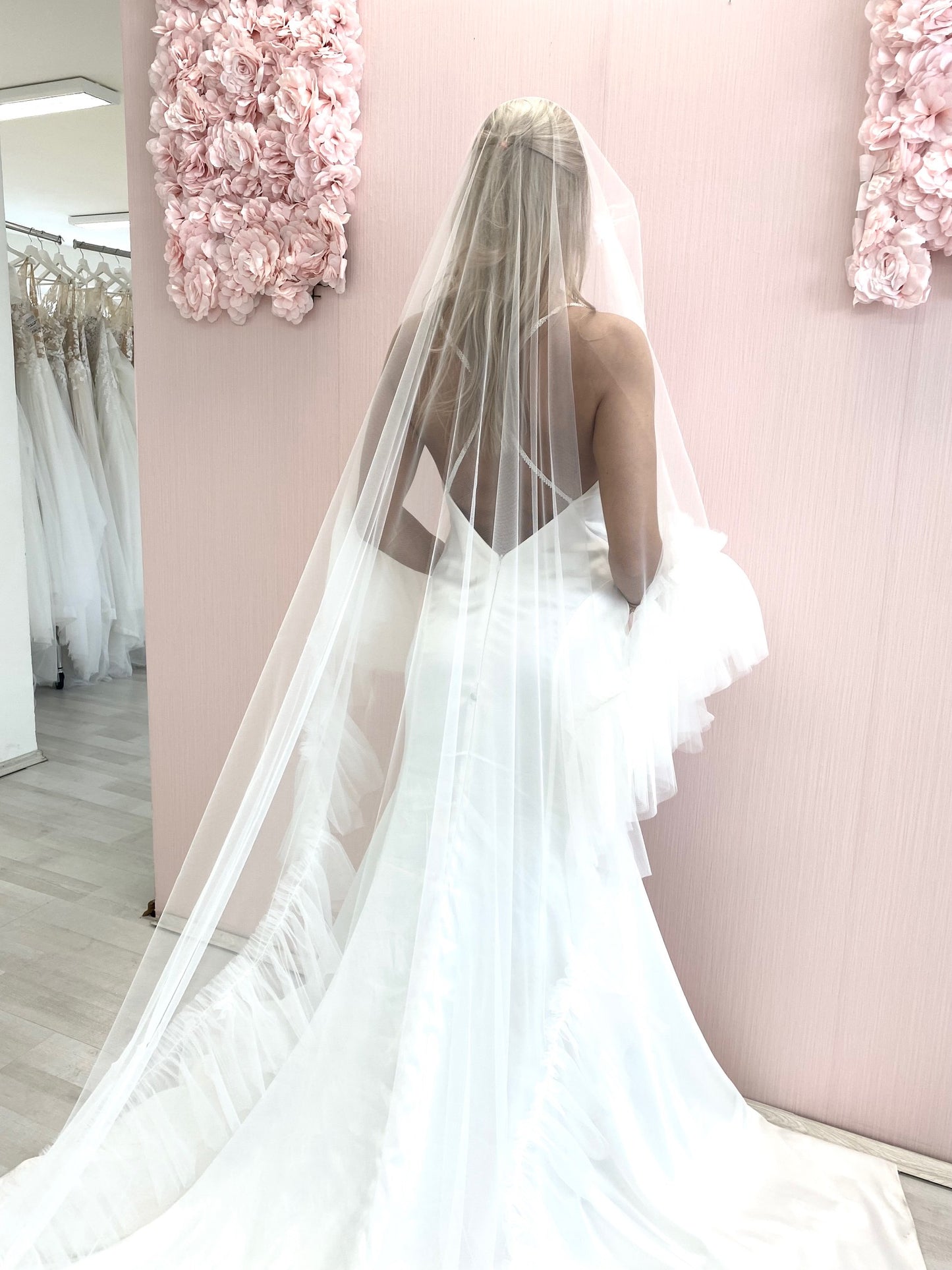 Zweireihiger Hochzeitsschleier aus Rosshaar